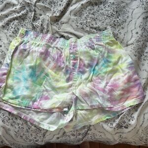 Victoria's Secret Pastel Tie-Dye High Waist Shorts